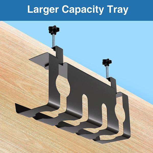 17 дюймовый угольный сталь под столом кабельного управления поднос для устойчивого управления провода