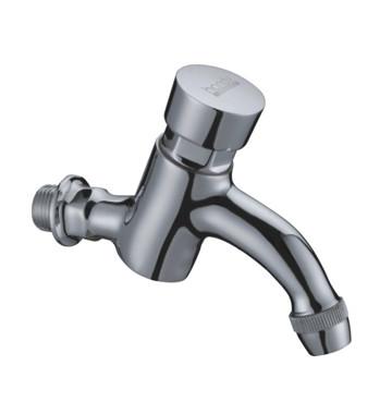 Modern Water Saving Self-Closing Faucets / Wall Mounted Brass Mixer Taps HN-7H07