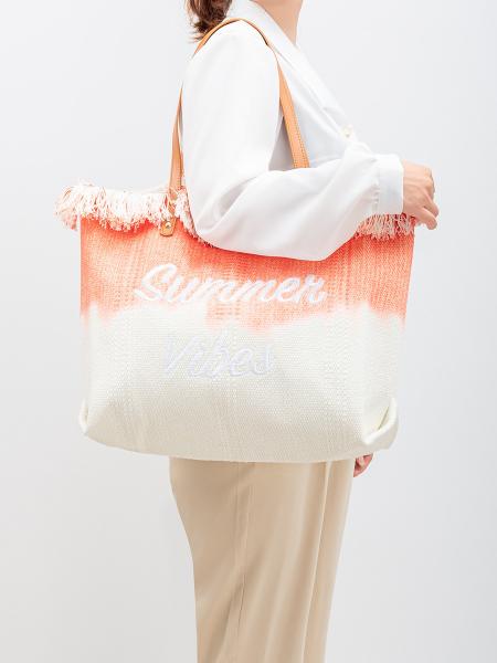 EMBROIDERED TOTE TASSEL DESIGN CANVAS BAG BRAIDED ALPHABET CANVAS UNDERARM NEW SHOULDER SUMMER HIGH CAPACITY WOMEN'S BAG