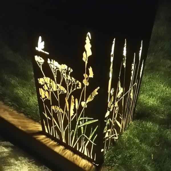 Lâmpadas LED de jardim exterior de aço corten Descobrir beleza e durabilidade