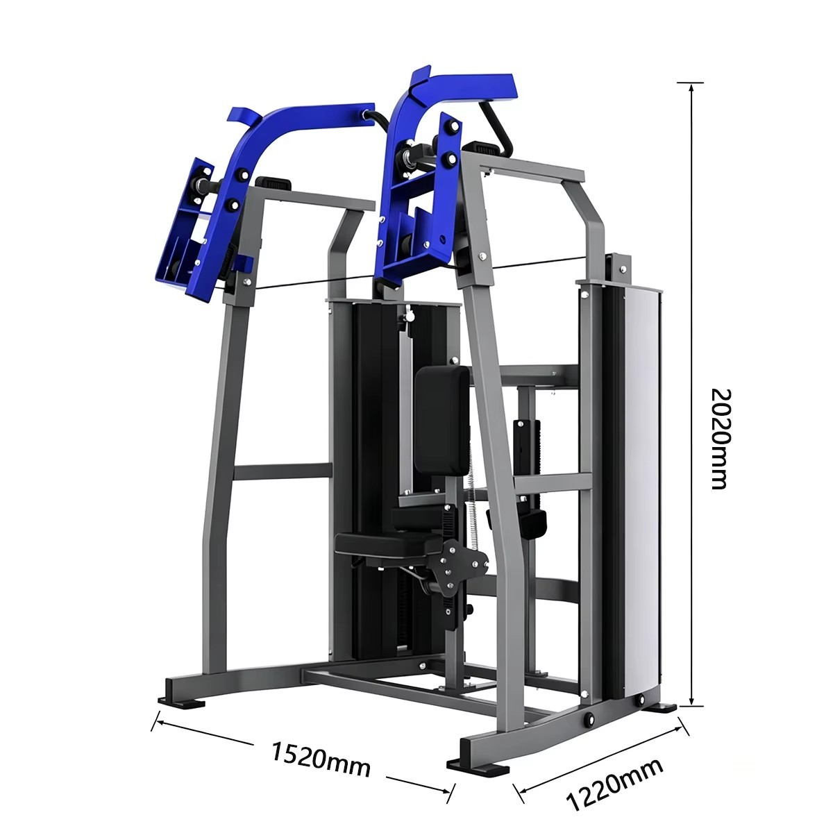 ISO Lateral Front Pull Down Machine Commercial Gym Equipment for Lat & Biceps Training