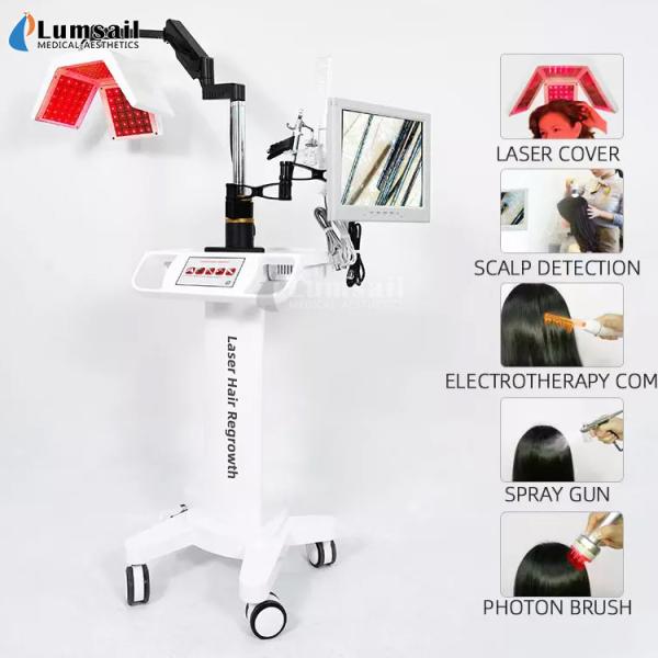 190PCS Laser Diodes Hair Regrowth Machine 650nm Laser Hair Growth Treatment