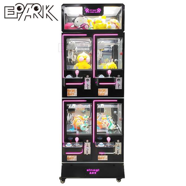 506W Four Player Black Claw Crane Machine Coin Operated