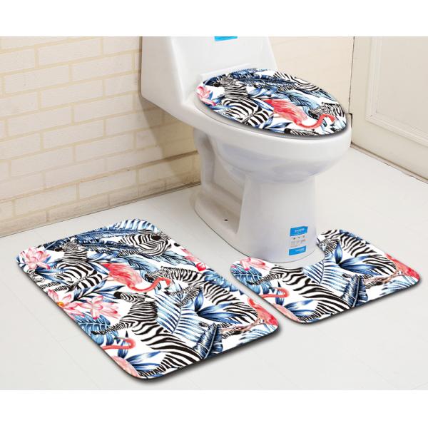 Flamingo Toilet Seat Cushion 45*37 Carpet Toilet Seat Cover