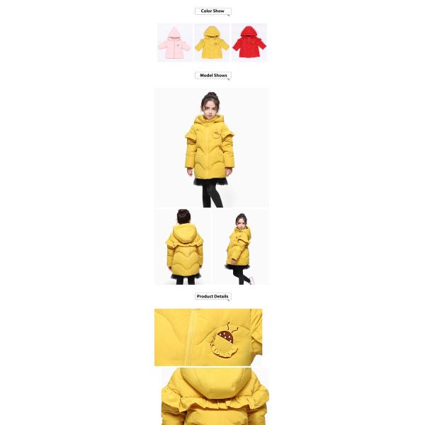 Kid Boutique Clothing Lots Wholesale Winter New Style Children Sport Puffy Girl Hooded Down Jacket