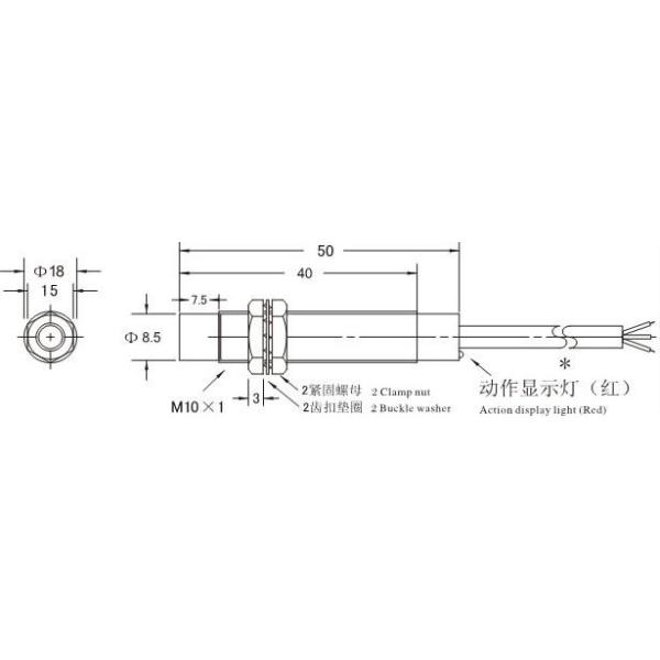 LJ10A3 Series Proximity Switch Sensor Shielded Mounting inductive proximity sensor