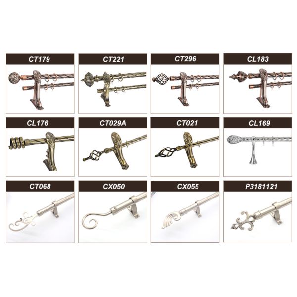 Hot Sale Luxury Beaded Curtain Rod Set/ Curtain Rod Good Supplier in China