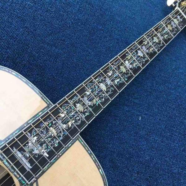 Aaaa All Real Abalone Super Deluxe Wood D45L Acoustic Guitar Customized Logo Is Available