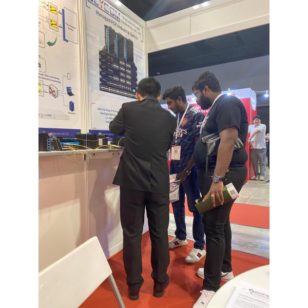 8 Portos Gigabit PoE Network Switch VLAN 250 metros AI PoE 120W Orçamento não gerenciado