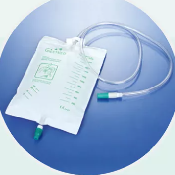 Adult Men Disposable Urine Bags 2000ml Foley Catheter Collection Bag ISO With Strap