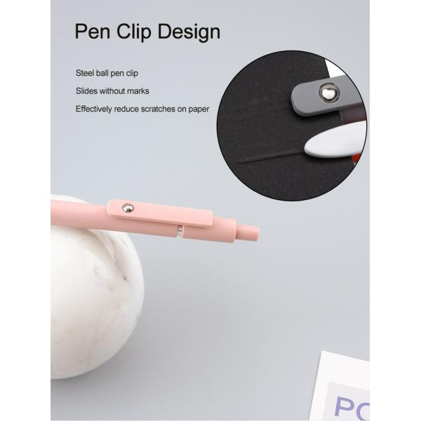 Crayon à bille à rouleaux créatif esthétique 0,5 mm Crayon en gel plastique à point fin sec rapide