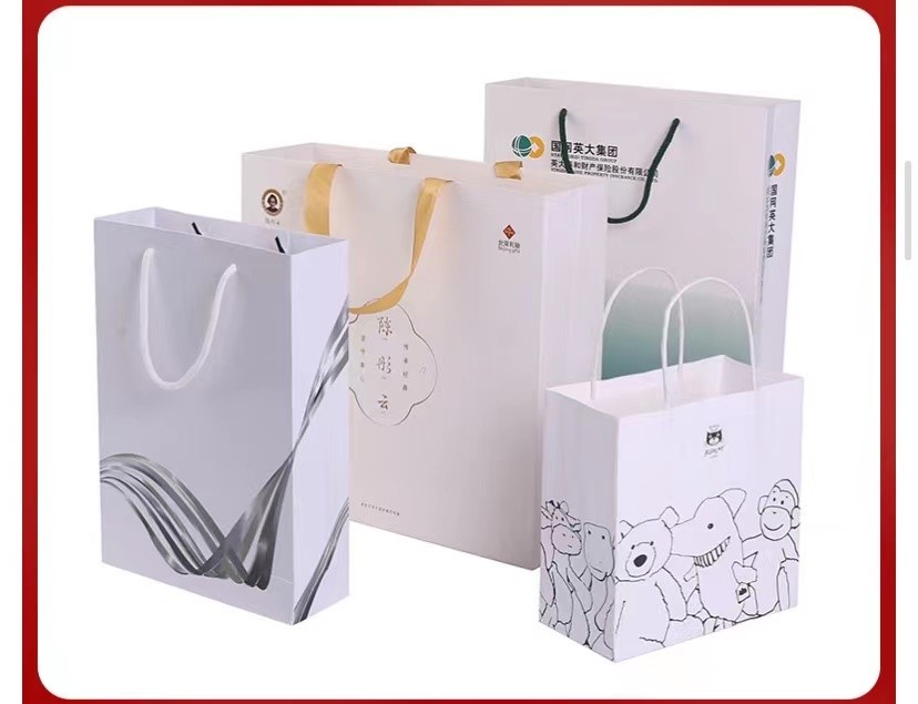 ходы хозяйственной сумки бумаги искусства 128gsm-350gsm простые печатая продуктовые сумки бумаги Брауна