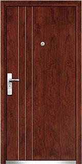 steel wood security armored door