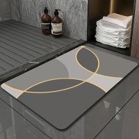 Pé Mat Anti Slip Soft Absorbent da farinha fóssil do banheiro