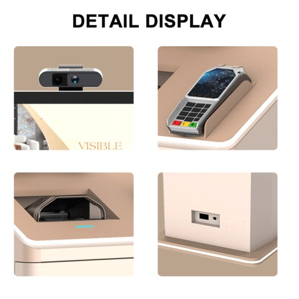 AIO Intelligent Hotel Self Service Check in Check Out Kiosk 24H Unattended Service