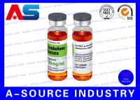 Conception médicale imperméable en plastique de label de laboratoires de Pharma de labels de fiole de stéroïde d'Enanthate 250 de testostérone