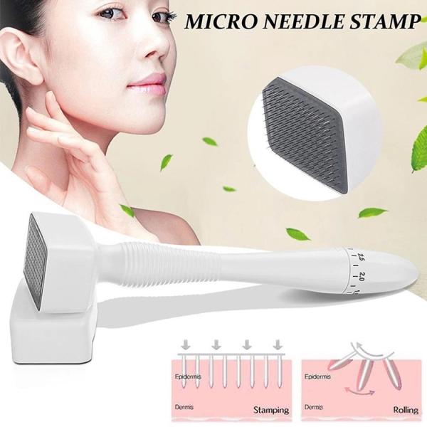 140 Needles Stamp Derma Roller Mosquito Needle for Dark Circles and Wrinkle Treatment