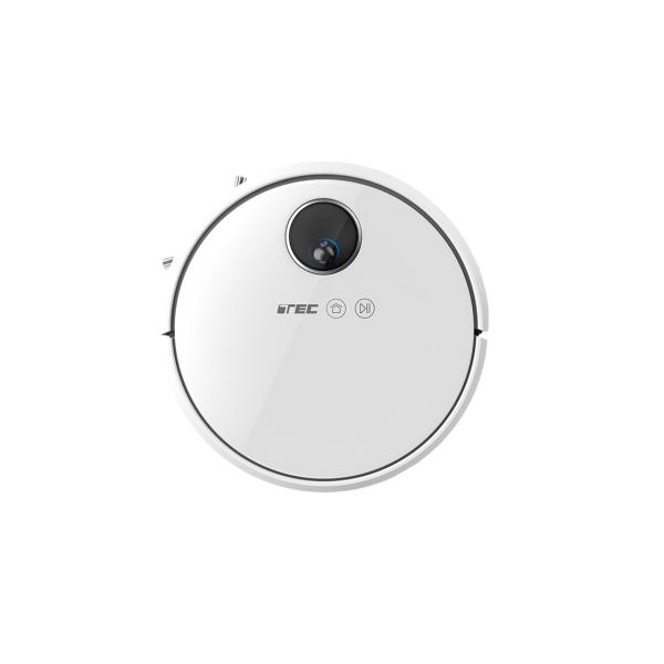 Black Intelligent Robot Vacuum Cleaner , Camera Sensor Smart Vacuum Cleaner