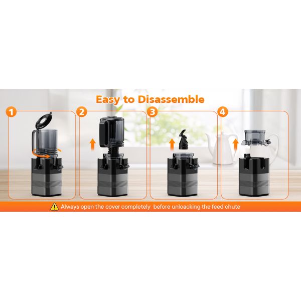 Cold Press Juicer, Slow Juicer Machine Masticating Juicer Extractor Preserve Vitamins For Home Use