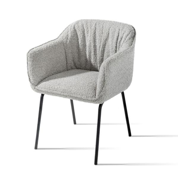 Multiscene Modern Single Seater Chair Anti Scratch With Metal Leg