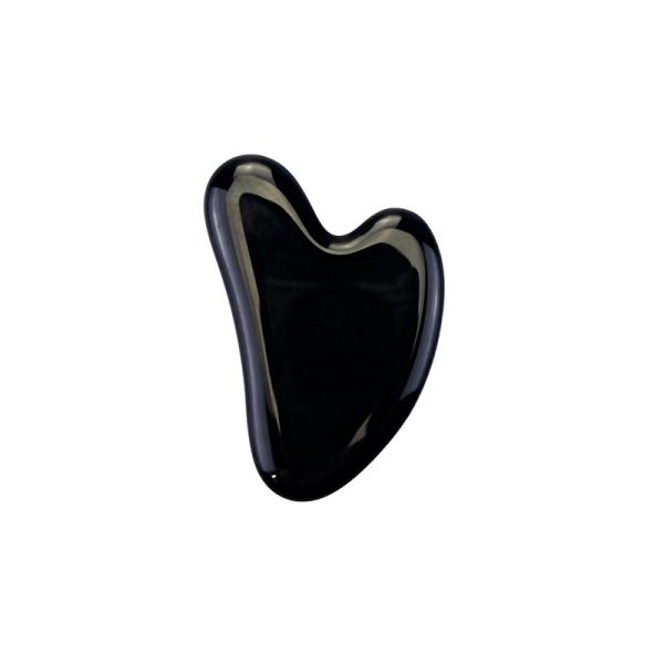 100% Jade Gua Sha Stone Amethyst natural que barbeia a cara Jade Massage Tool
