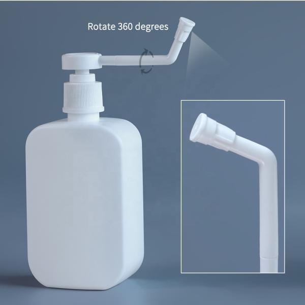 Disinfectant 500ml Plastic Pump PET Plastic Bottles Caliber 25mm