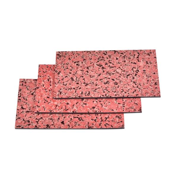 Panneau composé en aluminium de marbre avec le noyau de PE/FR pour la décoration de construction