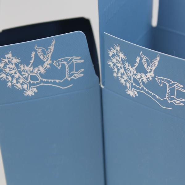 Unique Blue Beauty Product Box For luxury skincare packaging near me