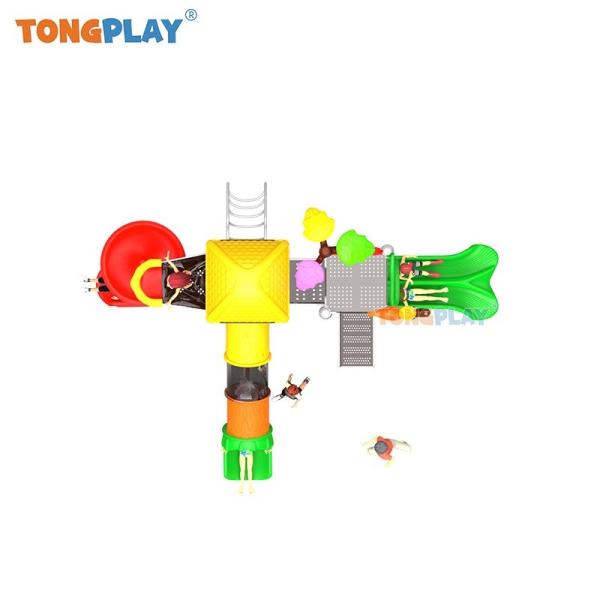 Wholesale Water Park Children Outdoor Amusement Park Mini Water Play Equipment Water Park Kids Pool Slide for Sale