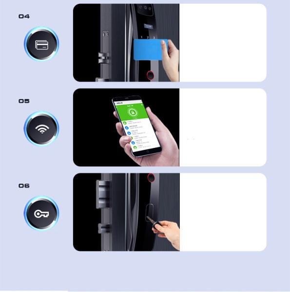 Automatic Fingerprint Thumbprint Door Lock Deadbolt 3D Face Recognition