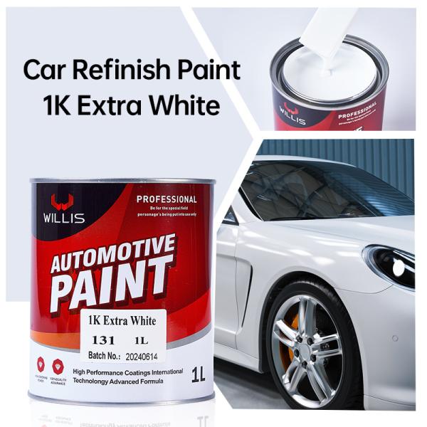 Auto Refinish Preto / Branco puro / Amarelo Limão Solid Acrílico Car Spray Paint