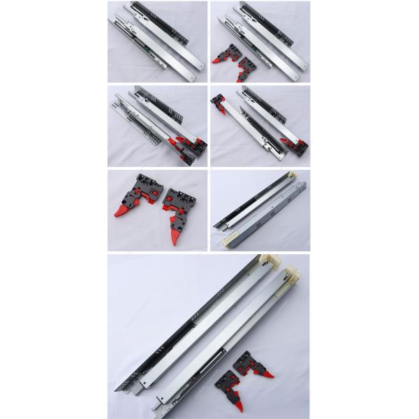 10 Sets/ctn 303B-350 Full Extension Damping Concealed Slides 3 Folds Soft Close Undermount Drawer