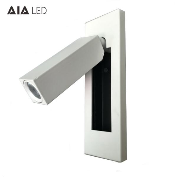 Contemporary interior IP20 hotel led reading wall lamp adjustable led bed wall lights led headboard wall light