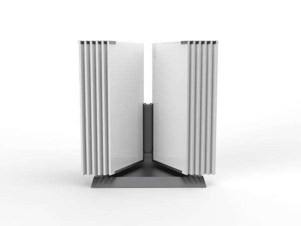 12 Sliding Metal Stone Display Stand Wing Marble Display Stand 24 X 48in