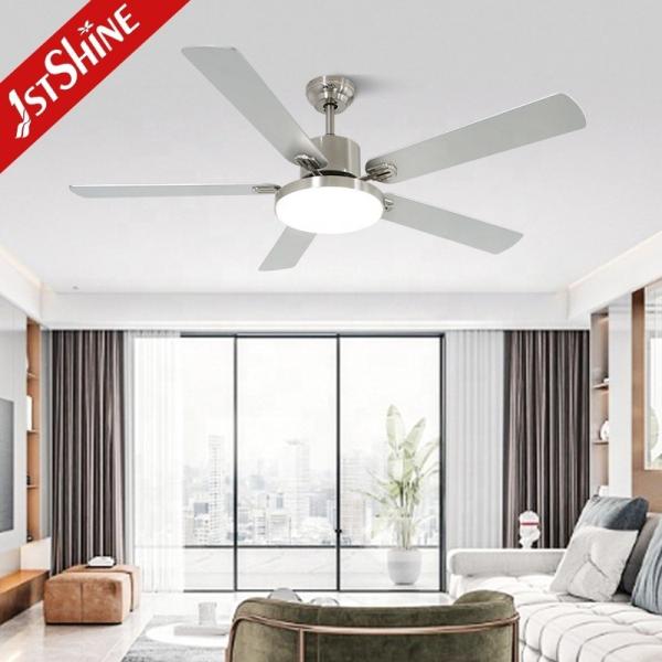 Smart Home 58 polegadas ventilador de teto com 5 lâminas MDF e controle remoto 3 cores luz LED