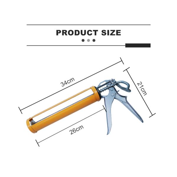 Manual Semi Circle Caulking Gun Silicone Polyurethane Sealant Gun 300ml Industrial Grade