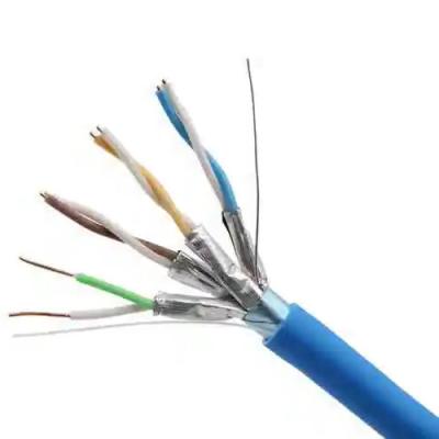 Wholesale Bulk SFTP CAT6A LSZH Cable 23AWG 500ft Blue Jacket 550MHz High Speed Networking