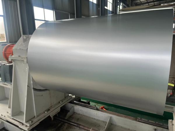Ligação3003 Ral7047 Kynar PVDF Folha de alumínio pintada 22Ga x 48' bobina de alumínio pré-pintada para telhados comerciais de metal