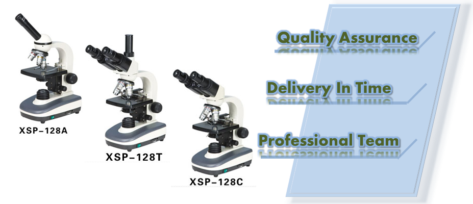 Biological Trinocular Binocular Monocular Microscope for Laboratory XSP-128