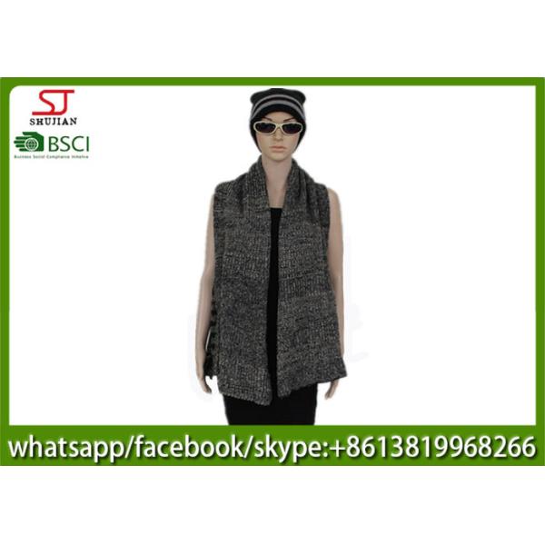 446g 100*100cm 100%Acrylic Knitting Mixed Yarn Waistcoat Hot sale keep warm fashion match clothes factory