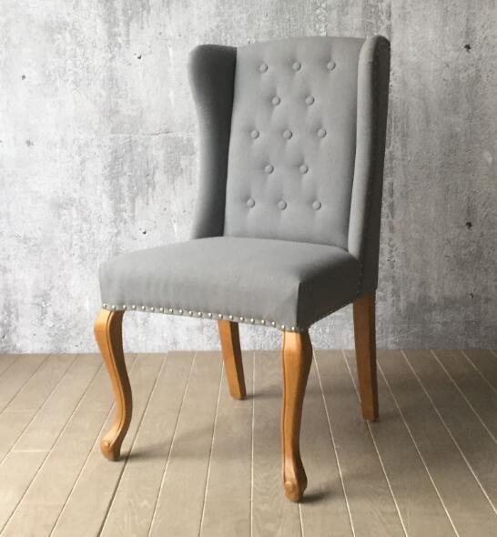 solid oak french style dining chairs,Antique style  fabricWooden frame leather dining chair,desk chair CH-015