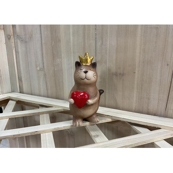 Сад гончарни OEM/ODM керамический орнаментирует украшение формы кота