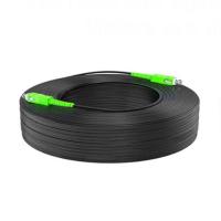 Material do cabo de remendo PVC/LSZH da fibra ótica do único modo G657A Ftth de GJYXCH
