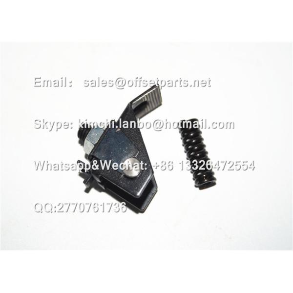 offset printing machine part GRIPPER HOLDER&SPRING metal tail-width 12mm black 2 pieces