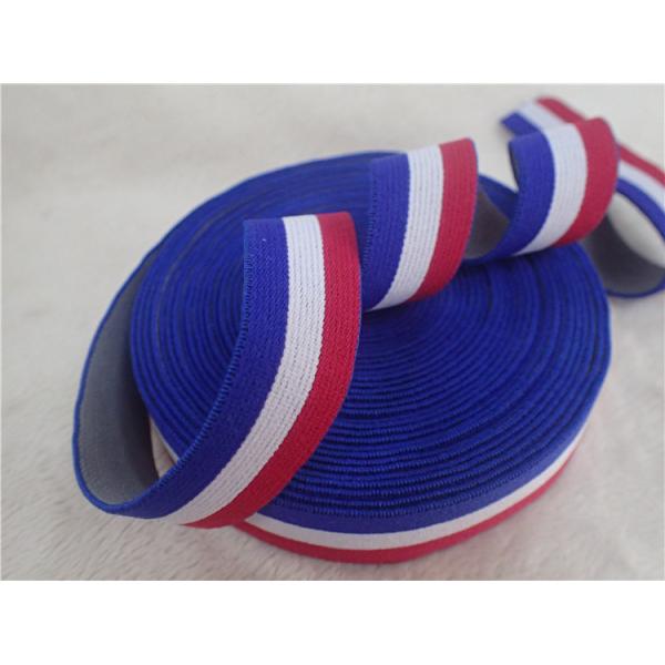 correas elásticos del telar jacquar colorido de los 2CM para el material 100% del poliéster de la ropa