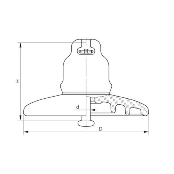 IEC Standard Toughened Glass Insulators CTV 175 Tempered Glass Disc Insulators