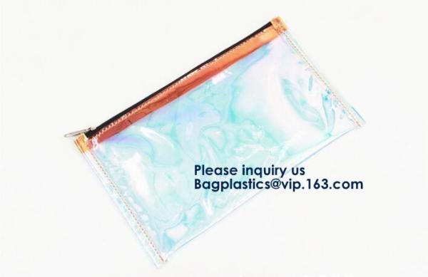 Transparent Clear PVC Slider Zipper Bag Plastic Bag With Zipper,Eco-friendly Slider Zipper Flat PVC Plastic Bag For Docu