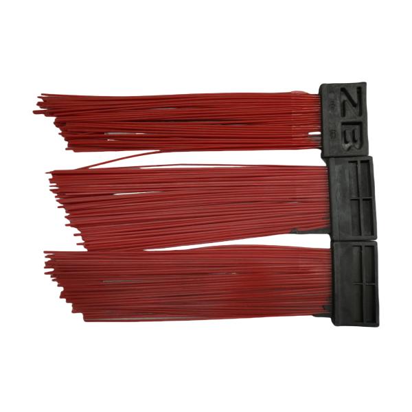 Cepillo rojo de barrido de tamaño medio: Para el disco de barrido Zoomlion, ideal para la eliminación de polvo y basura