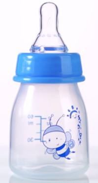 Mini Standard Neck 2oz 60ml PP Newborn Baby Feeding Bottle with window box