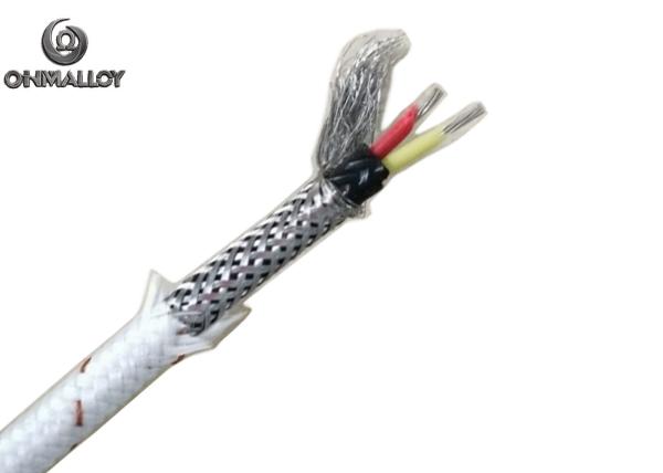 Datilografe a cabo da fibra de vidro do cabo de par termoelétrico PFA de K a bainha 304 de aço inoxidável